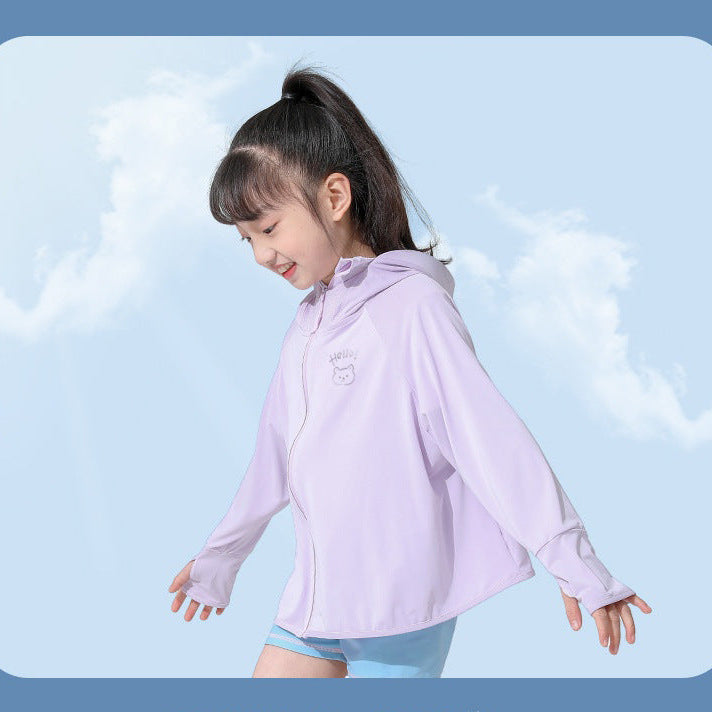 Damen Sommerliche UV-Schutzjacke mit Kapuze Echo Archiv