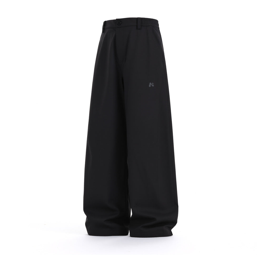Damen Extraweite Palazzohose mit halb-elastischem Bund und weitem Bein Echo Archiv