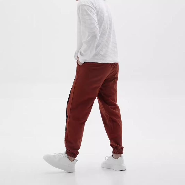 Herren Stylische Cargo-Hose mit praktischen Knöpfen und elastischem Bund Echoarchiv