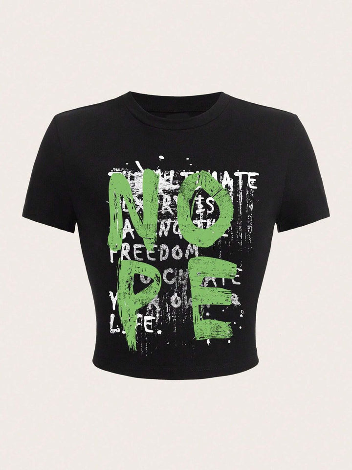 Damen T-Shirt mit funkelndem Discokugel-Motiv und zeitgemäßem Schleifendetail Echo Archiv