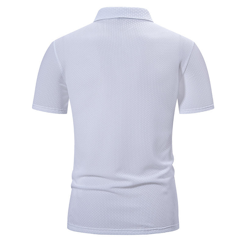 Herren Polohemd mit strukturiertem Design und modernen Akzenten Echoarchiv