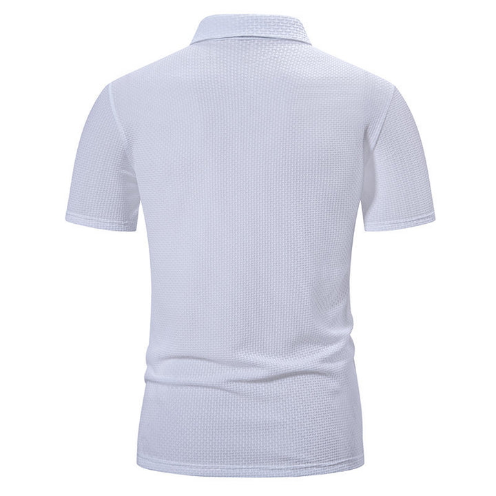Herren Polohemd mit strukturiertem Design und modernen Akzenten Echoarchiv