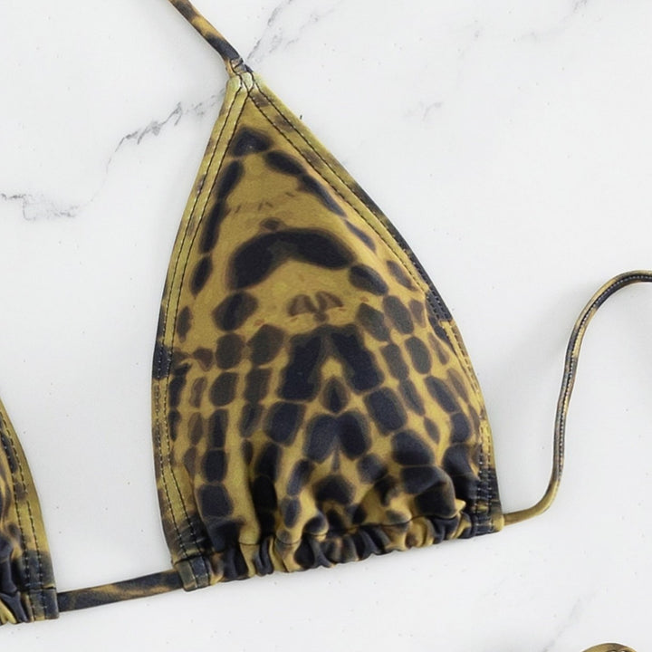 Damen Triangel-Bikini mit verstellbaren Schnürdetails Echo Archiv