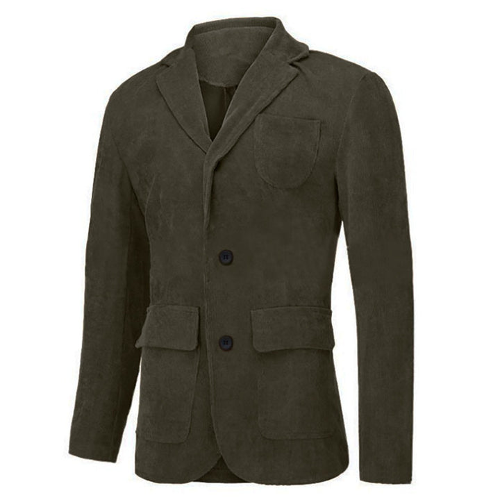 Herren modischer Cordblazer mit mehreren Taschen und eleganter Passform Echoarchiv