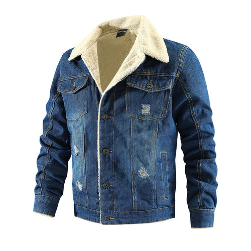 Herren Denim-Jacke mit sherpa Futter Echo Archiv