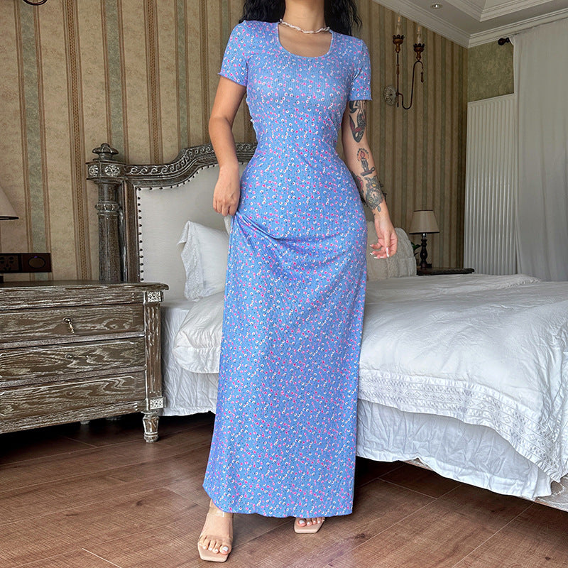 Damen Maxikleid mit floralem Muster Echo Archiv