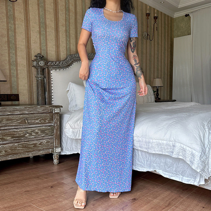 Damen Maxikleid mit floralem Muster Echo Archiv