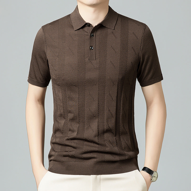 Herren Poloshirt mit strukturiertem Design von Echoarchiv