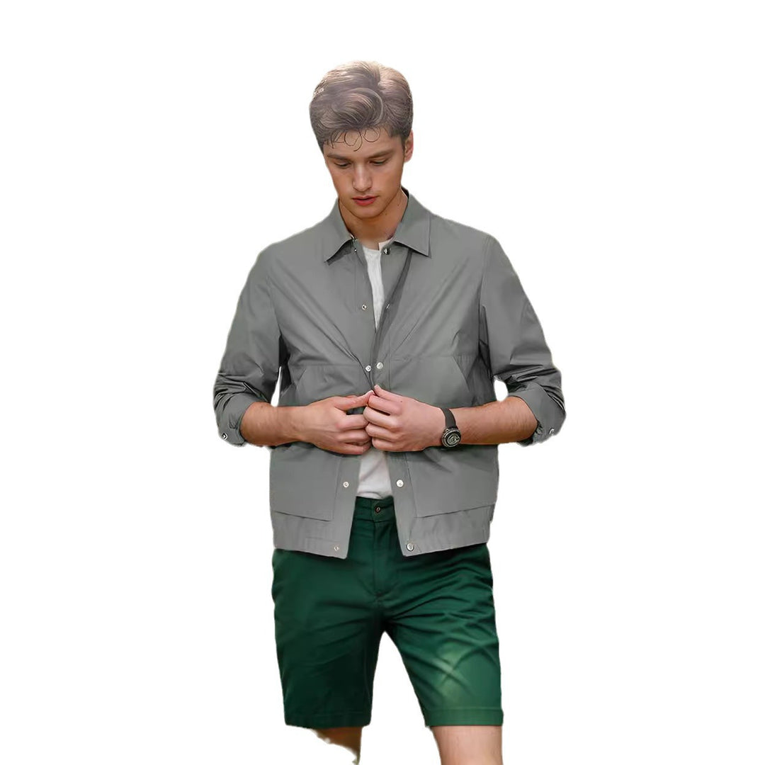Herren leichte Sommerjacke mit innovativen Details Echoarchiv