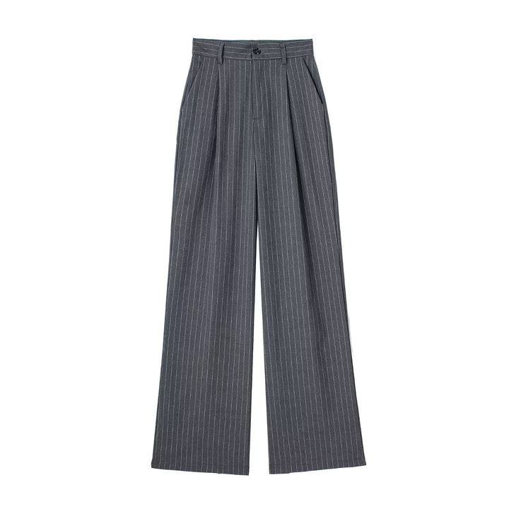 Damen Weite Highwaist-Bundfaltenhose mit Bügelfalte und seitlichen Eingrifftaschen Echo Archiv
