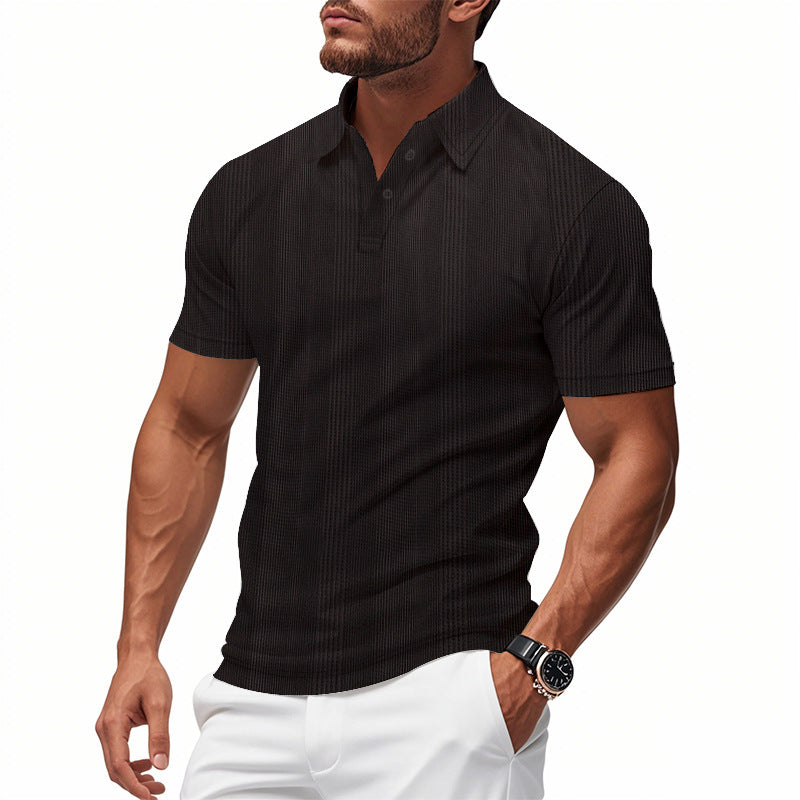 Herren Polo-Shirt mit strukturiertem Design Echoarchiv