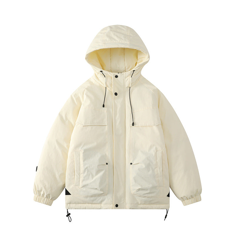 Damen Gepolsterter Parka mit Kapuze und Utility-Taschen Echo Archiv