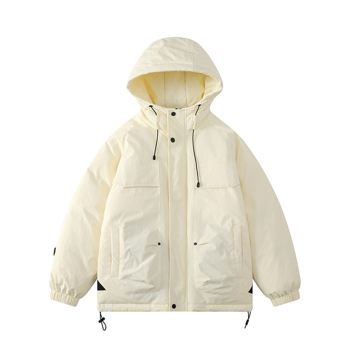 Damen Gepolsterter Parka mit Kapuze und Utility-Taschen Echo Archiv