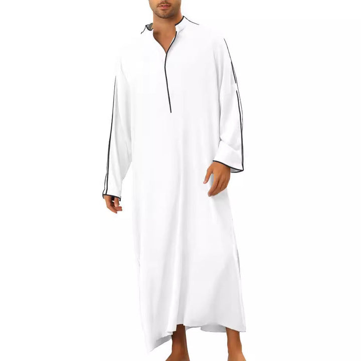 Herren hochentwickelter Kaftan mit sportlichem Stehkragen und eleganten Kontrastdetails Echoarchiv