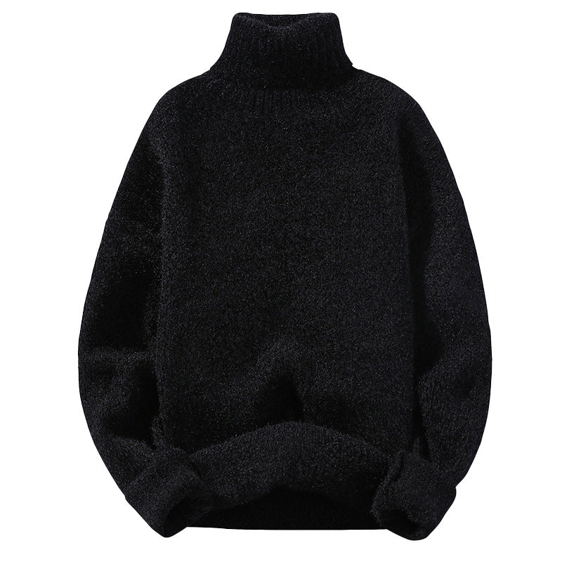 Herren Rollkragenpullover aus Bouclé-Feinstrick mit gerippten Bündchen Echo Archiv