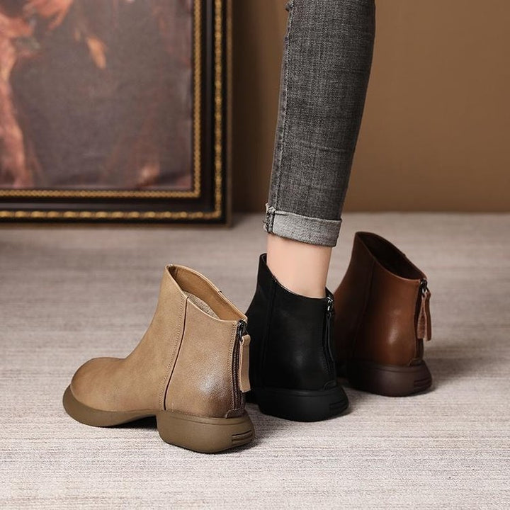 Damen Elegante Ankle Boots mit Reißverschluss Echo Archiv