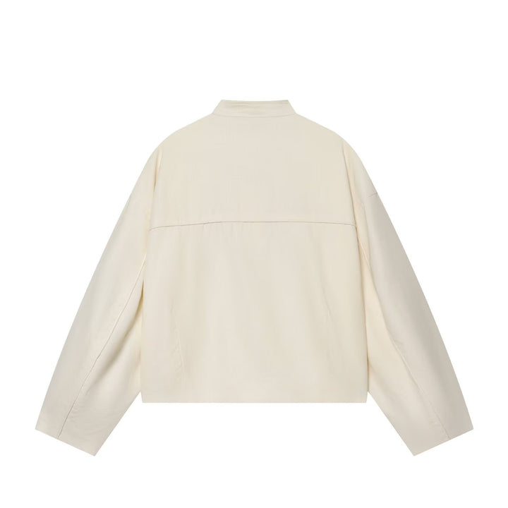 Damen Boxy-Jacke im Mandarin-Stil mit dekorativen Knotenknöpfen Echo Archiv
