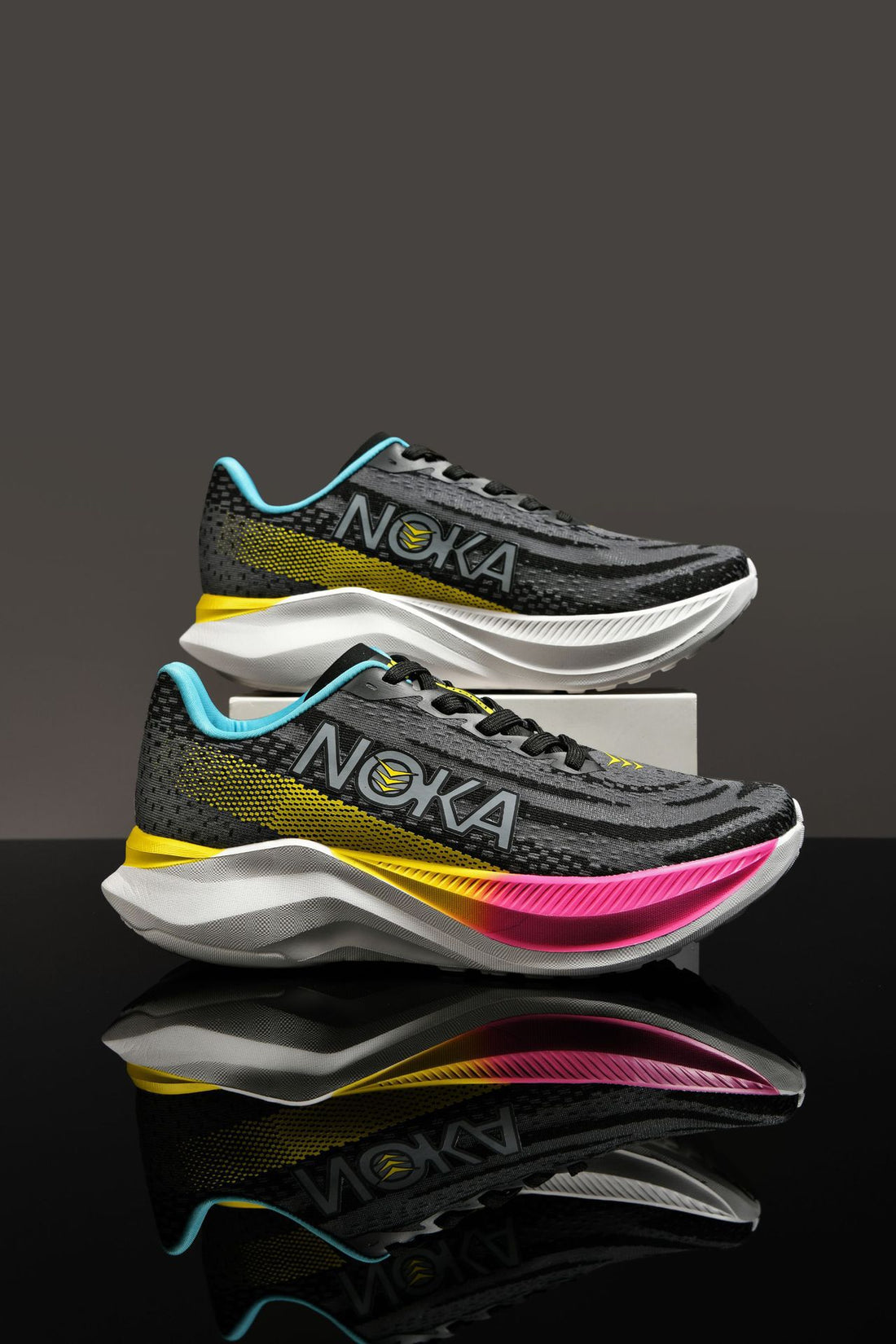 Unisex leichte Straßenlauf-Sneaker mit hochdynamischer Rebound-Zwischensohle und atmungsaktivem Strickoberteil – Norré