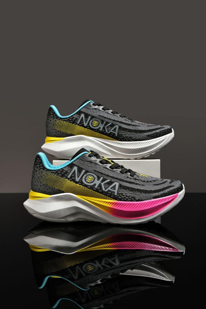 Unisex leichte Straßenlauf-Sneaker mit hochdynamischer Rebound-Zwischensohle und atmungsaktivem Strickoberteil – Norré