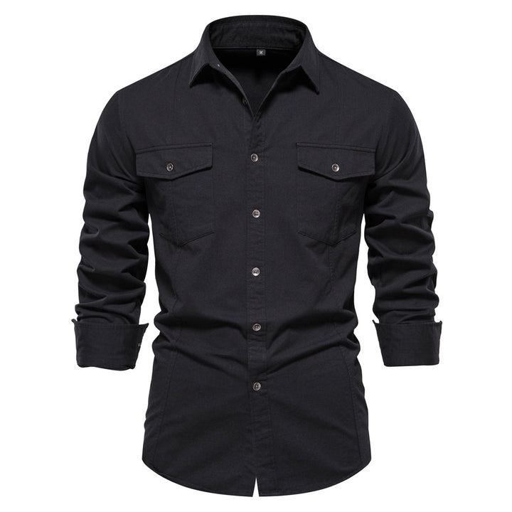 Herren Karohemd mit doppelten Brusttaschen und modischem Schnitt Echoarchiv