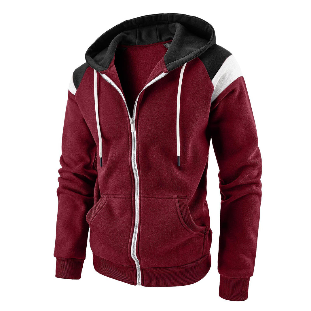 Herren sportlicher Kapuzenzipper Echoarchiv