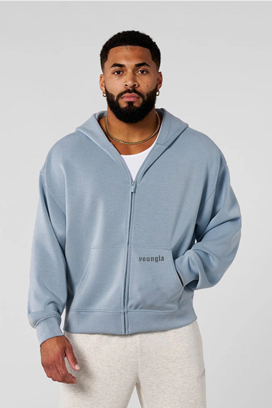 Herren Kapuzenpullover mit durchgehendem Reißverschluss und praktischen Taschen Echoarchiv