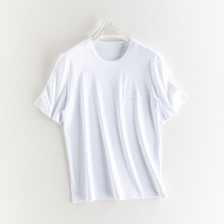 Herren Kurzärmeliges Pocket-T-Shirt aus feinem Modal-Jersey Regular Fit Echo Archiv