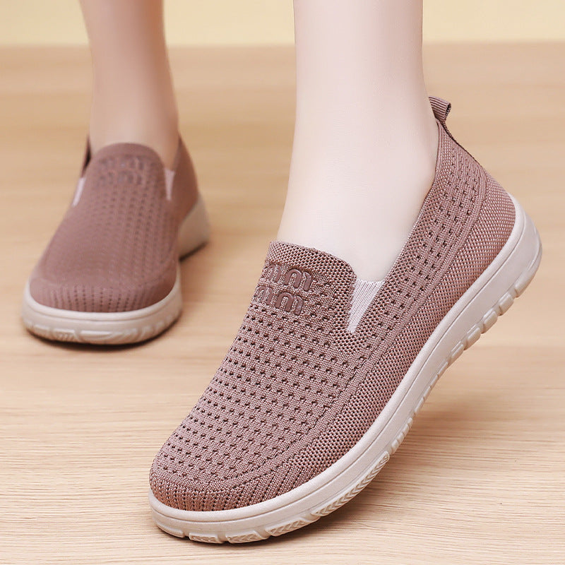 Damen nan nahtloser Strick-Slipper mit elastischem Einstieg und orthopädischer Memory-Fußbett-Stütze Echo Archiv