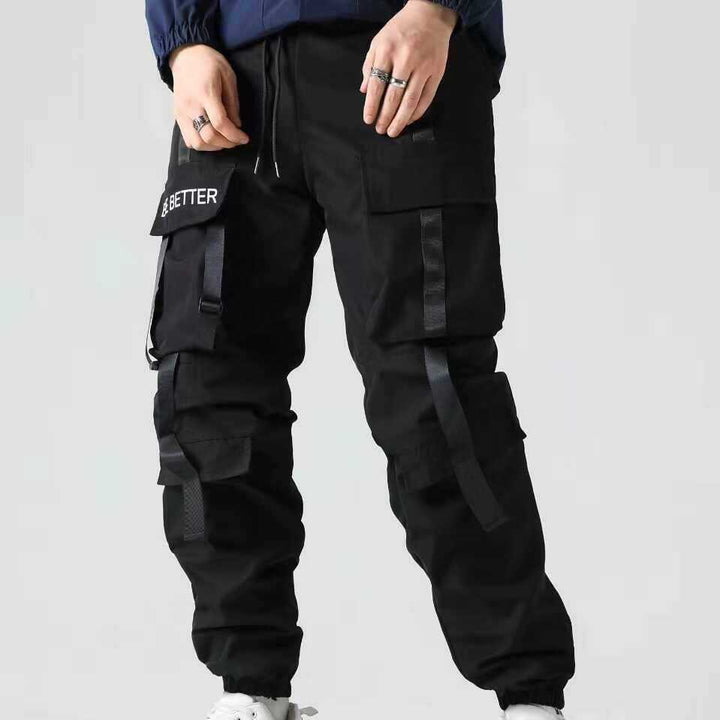 Herren Multifunktionale Cargo-Jogginghose mit Klapp‑ und Gurt-Details Echo Archiv