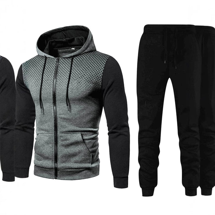 Herren sportliches Jogginganzug-Set mit stylischem Design und funktionalen Taschen Echoarchiv
