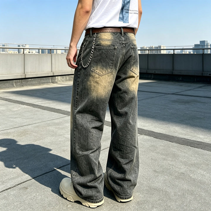 Herren Bequeme Weit geschnittene Jeans Echoarchiv