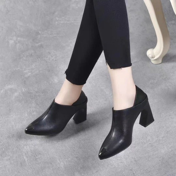 Damen Chunky Absatz Mules Echo Archiv