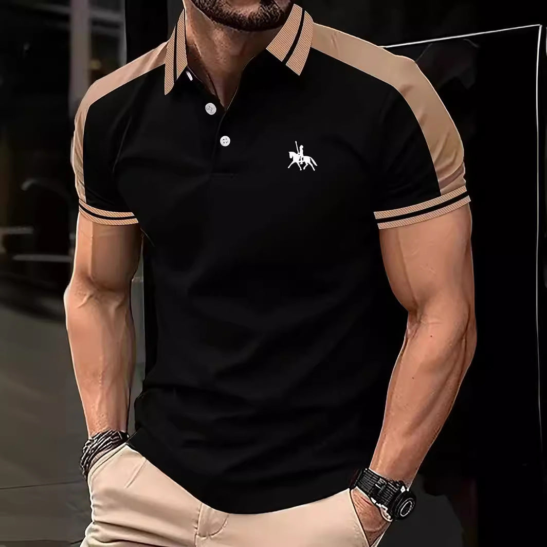 Herren sportliches Polohemd mit modernen Akzenten Echoarchiv