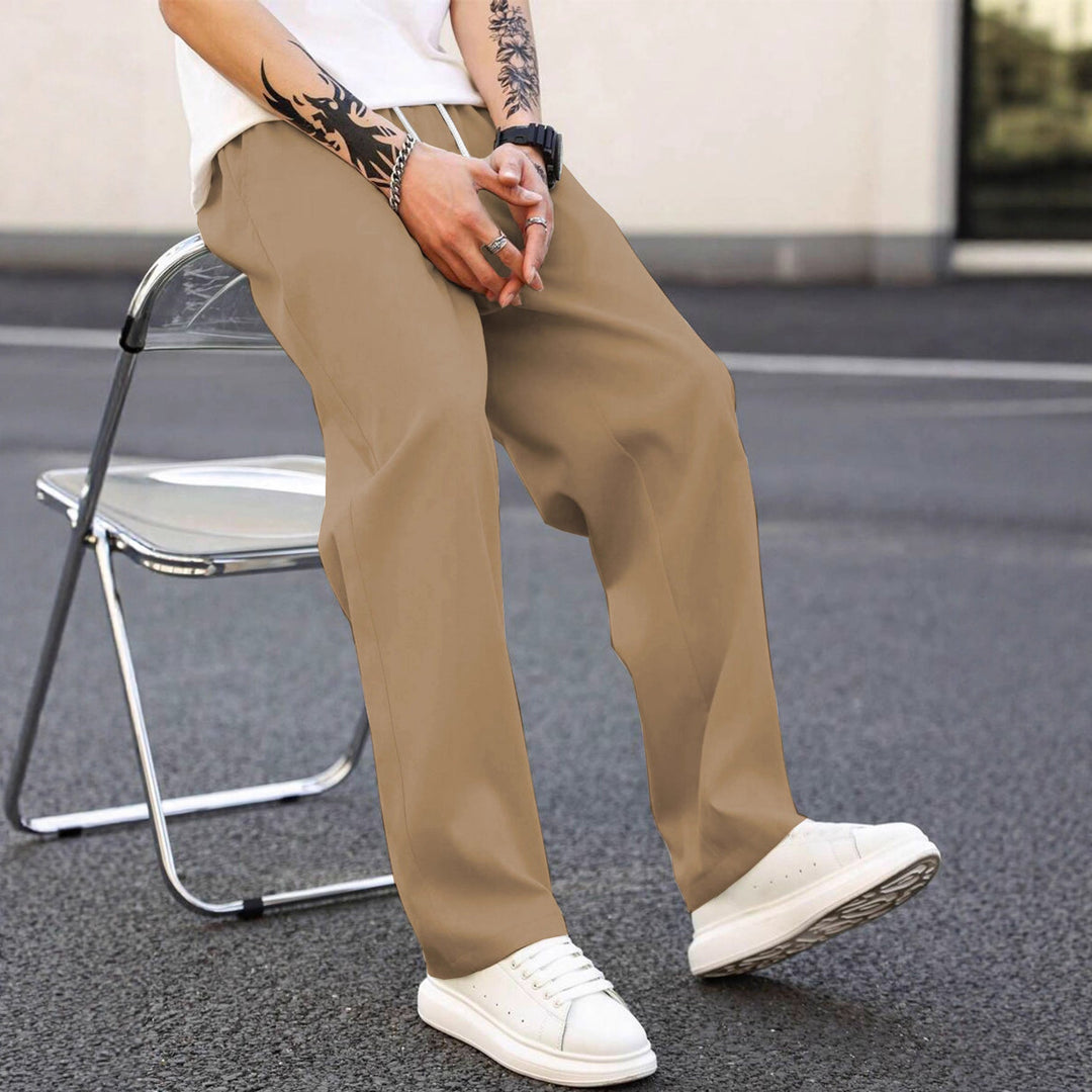 Herren modische Freizeithose mit weiter Passform und elastischem Bund Echoarchiv
