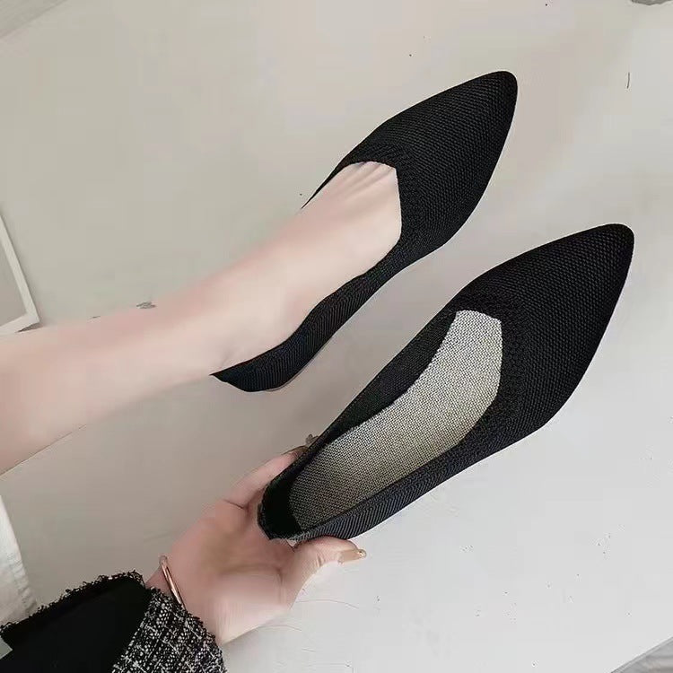 Damen elegante und atmungsaktive Ballerinas mit flexiblem Fußbett Echoarchiv