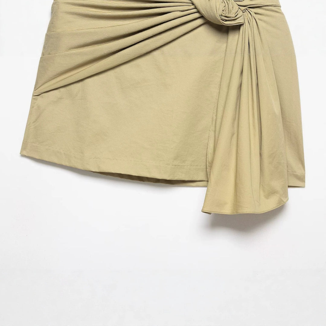 Damen Wickelrock mit asymmetrischem Design und dekorativen Drapierungen Echo Archiv