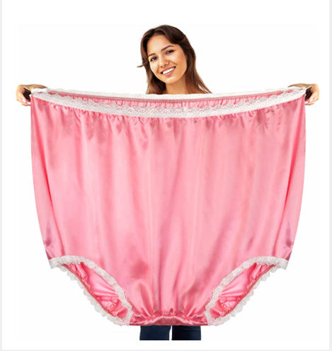 Unisex übergroßer Satin-Spaßslip mit elastischem Bund – Valdoro