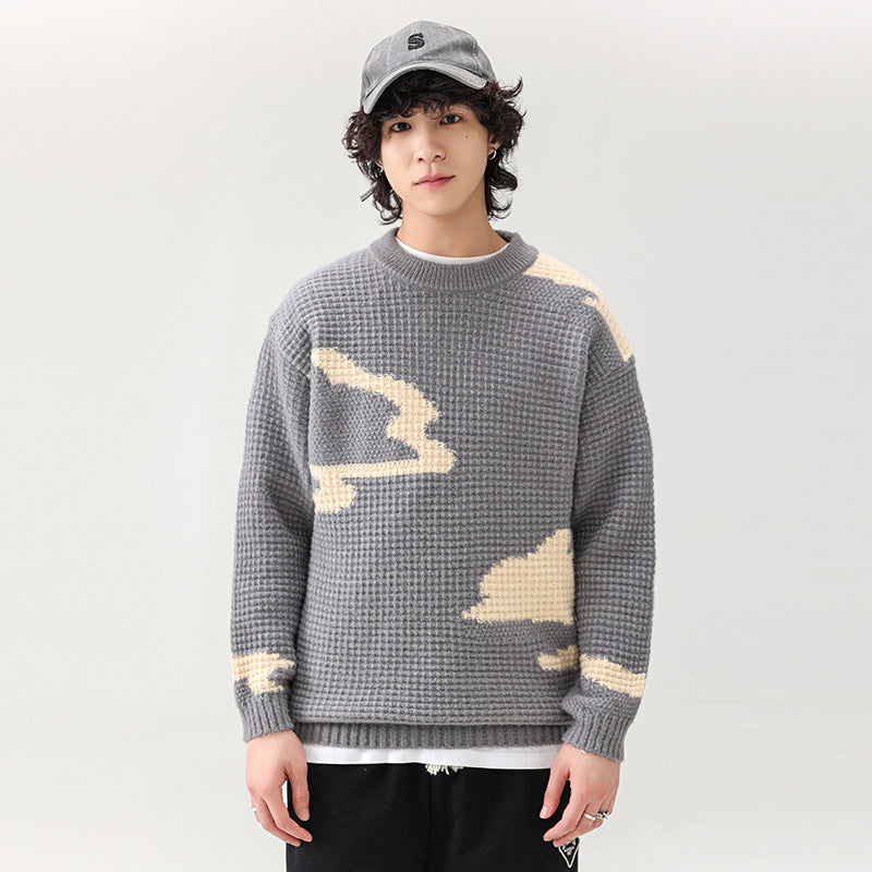 Herren Lässiger Strickpullover mit modischem Muster Echoarchiv