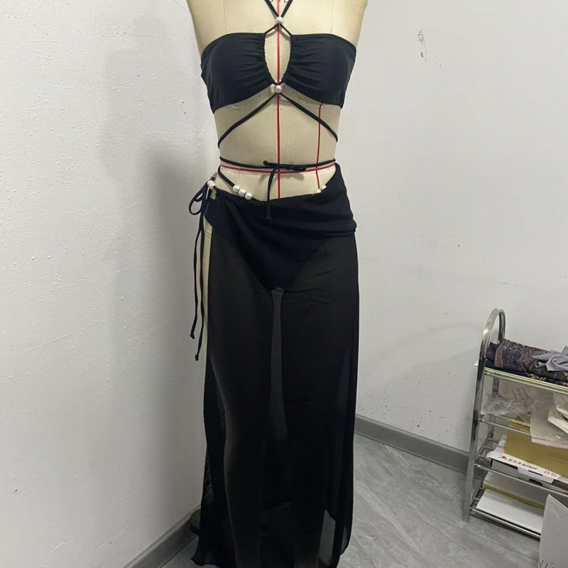 Damen Bikini-Set mit modischem Cut-Out-Design und elegantem Wickelrock Echo Archiv