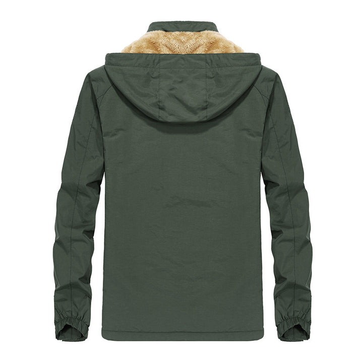 Herren Winddichte Softshell-Kapuzenjacke mit thermischer Teddyfutter-Innenlage Echo Archiv