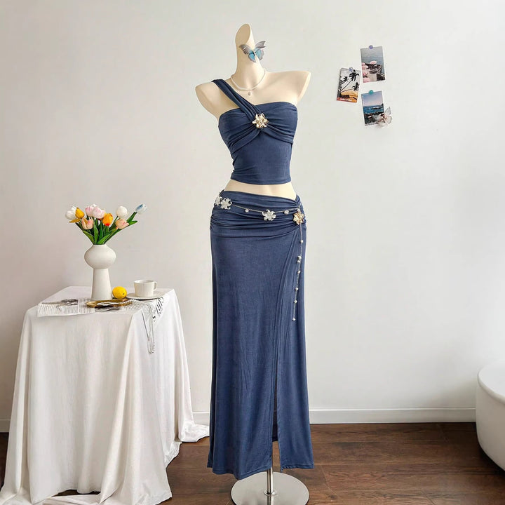 Damen elegantes Sommerkleid mit floralem Detail Echo Archiv