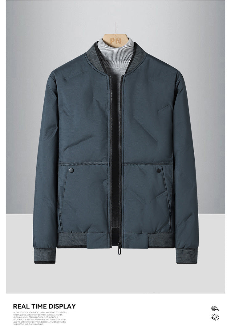 Herren Leichte Übergangsjacke mit hohem Stehkragen und praktischen Taschen Echo Archiv