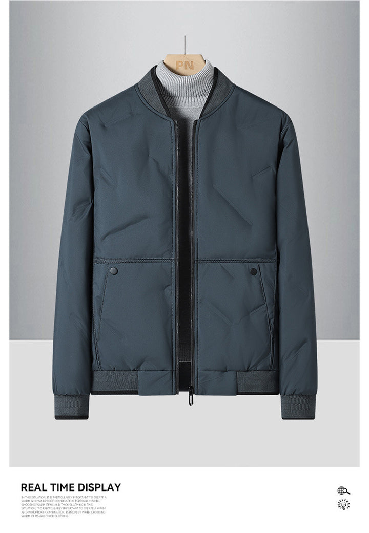 Herren Leichte Übergangsjacke mit hohem Stehkragen und praktischen Taschen Echo Archiv