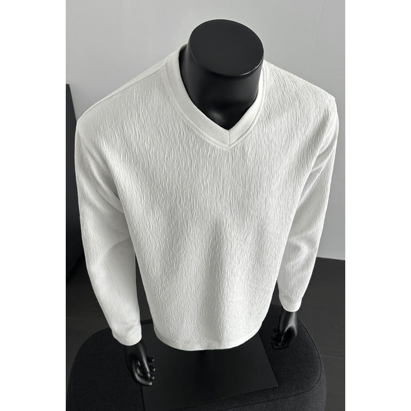 Damen Lässiger Strickpullover mit V-Ausschnitt Echo Archiv