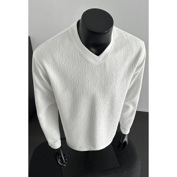 Damen Lässiger Strickpullover mit V-Ausschnitt Echo Archiv