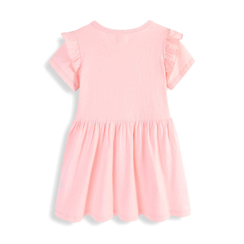 Mädchen Sommerkleid mit zauberhaftem Einhorn-Motiv Echo Archiv
