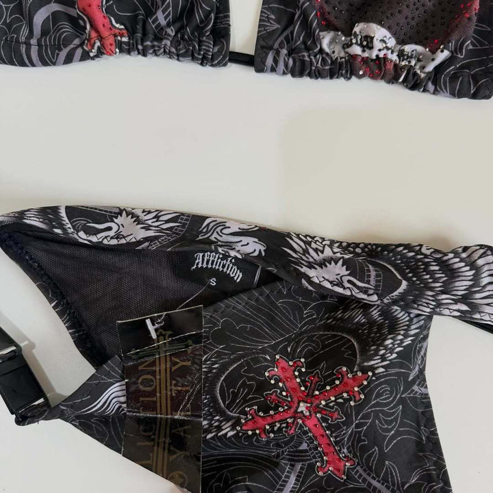 Damen Designer-Bikini mit kreativem Grafiken Echo Archiv