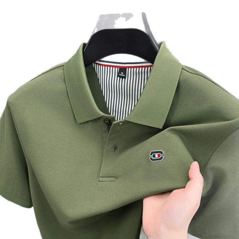Herren Polohemd mit strukturiertem Piqué-Stoff und eleganter Knopfleiste Echoarchiv