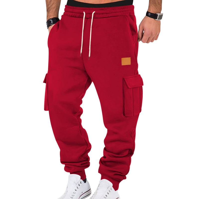 Herren nan urbaner Cargo-Jogger mit weichem Sweatstoff, elastischem Bund, Kordelzug und aufgesetzten Klappfächern Echo Archiv