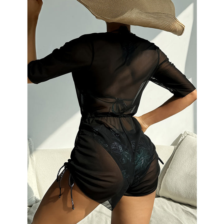 Damen Übergangs Strandschneider mit floralem Design und verstellbarem Bund Echo Archiv
